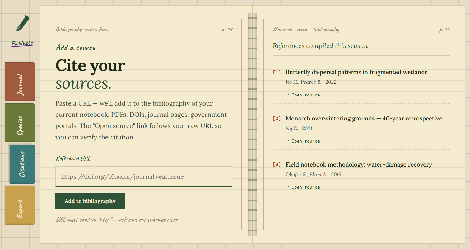 Fieldnote — figure 6