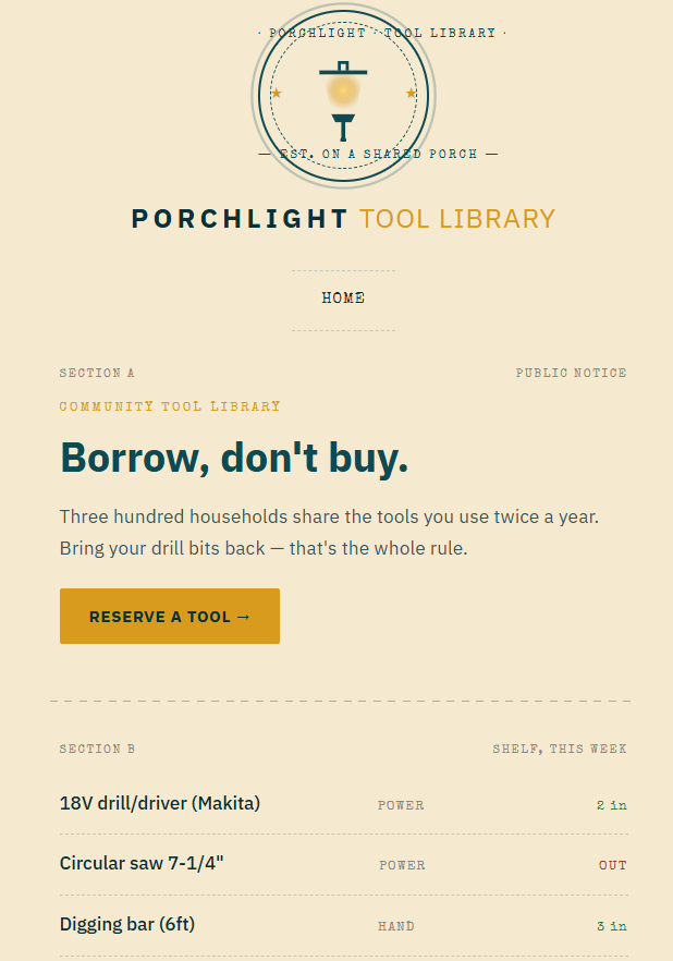 Porchlight — figure 2
