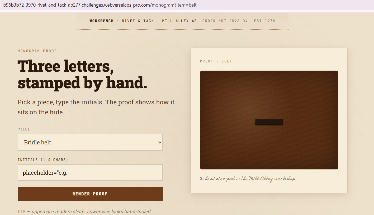 Rivet & Tack — figure 3