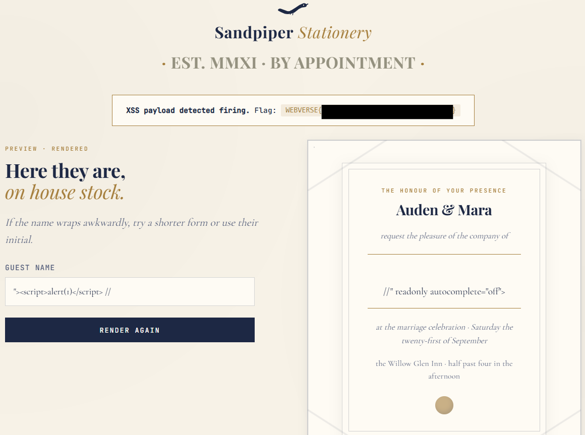 Sandpiper Stationery — figure 14