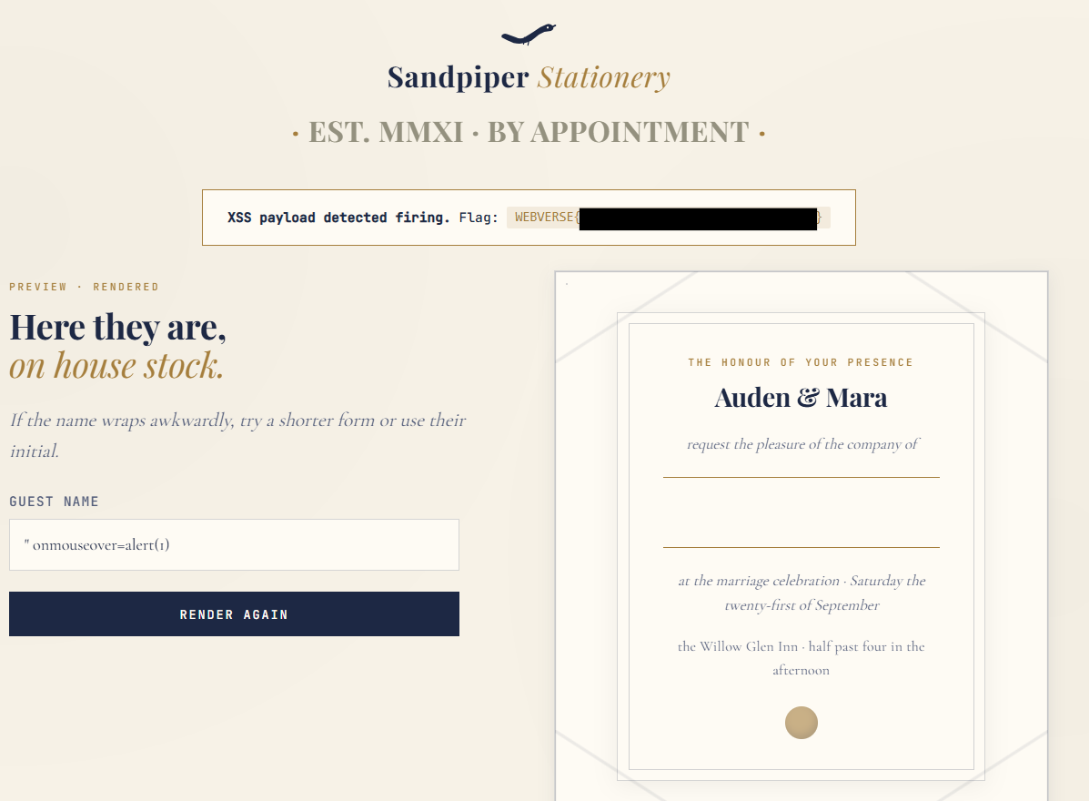 Sandpiper Stationery — figure 15