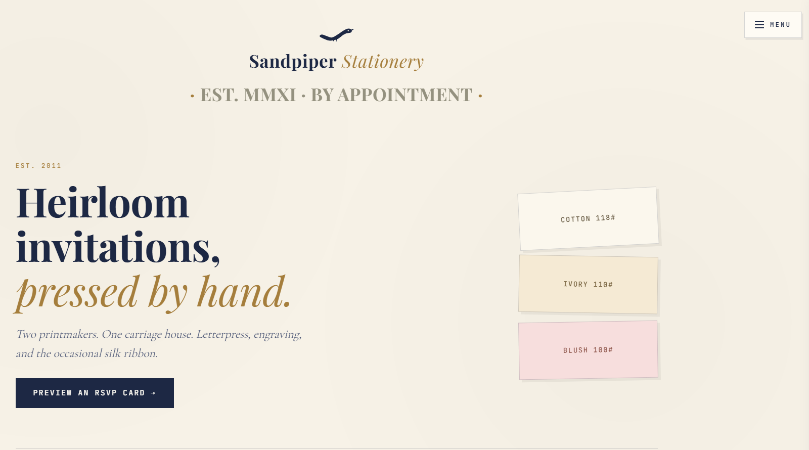 Sandpiper Stationery — figure 2