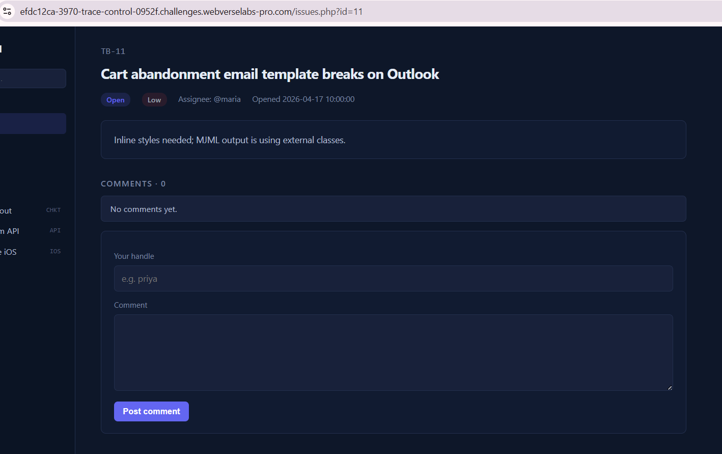 Trace Control — figure 3