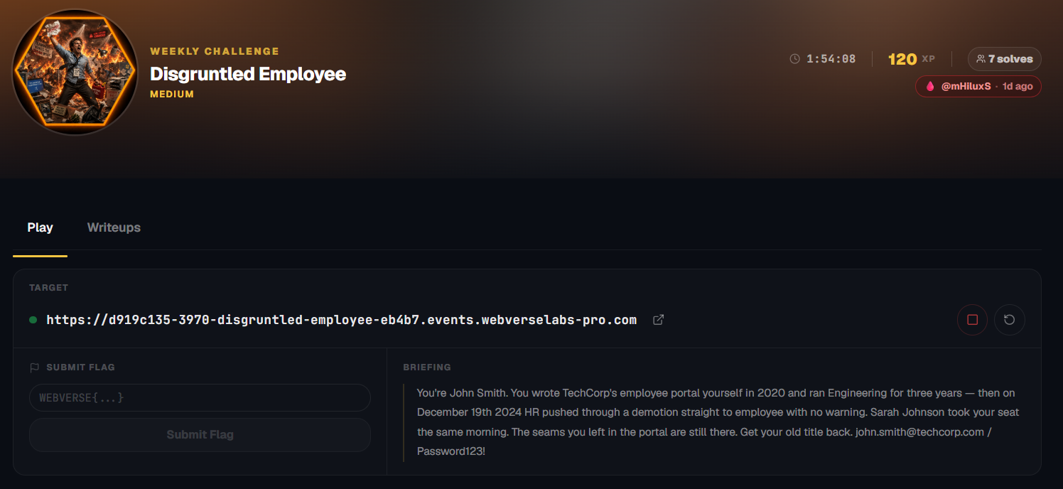 Disgruntled Employee — figure 1