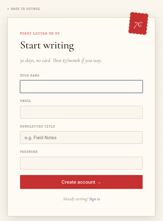 Outbox — figure 6