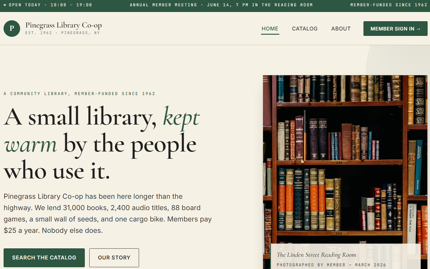 Pinegrass Library Co-op — figure 2