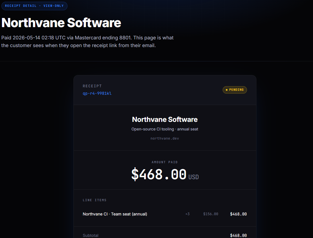 Quikpay Receipts — figure 4