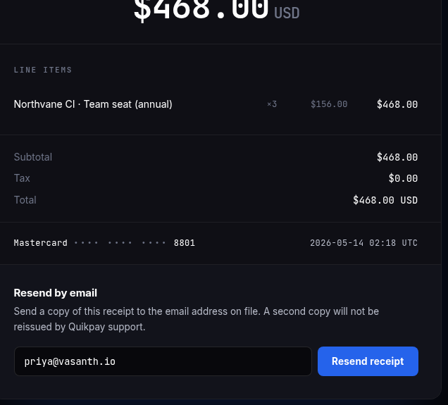 Quikpay Receipts — figure 5