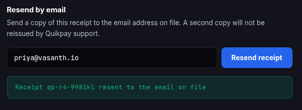 Quikpay Receipts — figure 6